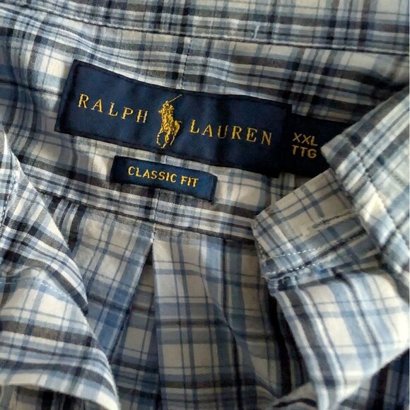 Ralph Lauren Plaid shirt XXL long sleeve - Picture 3 of 4